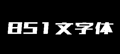 851电机文字体